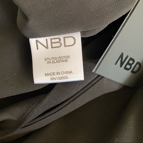 NBD Tie Me Down Black Cutout Midi Dress NWT - Picture 10 of 10